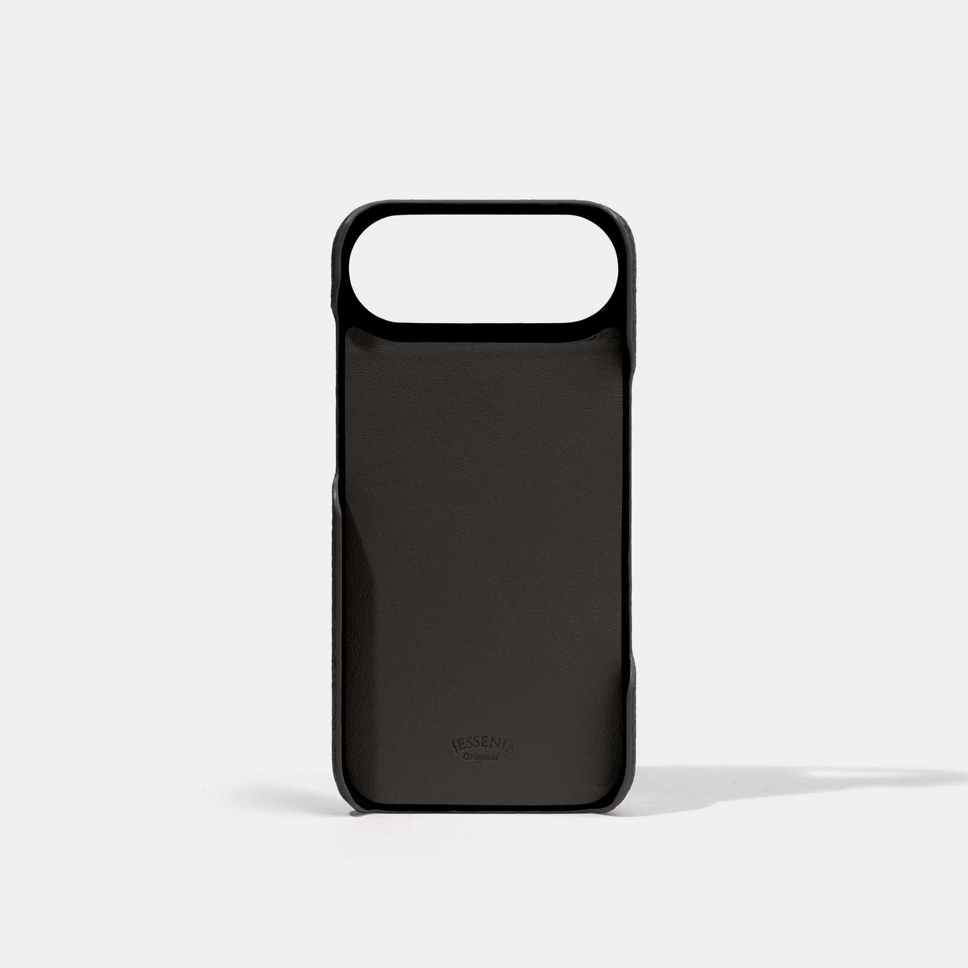 Black Epsom Calf Phone Case for iPhone 17 Air Inside