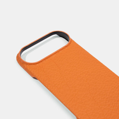 Orange Epsom Calf Phone Case for iPhone 17 Air Back