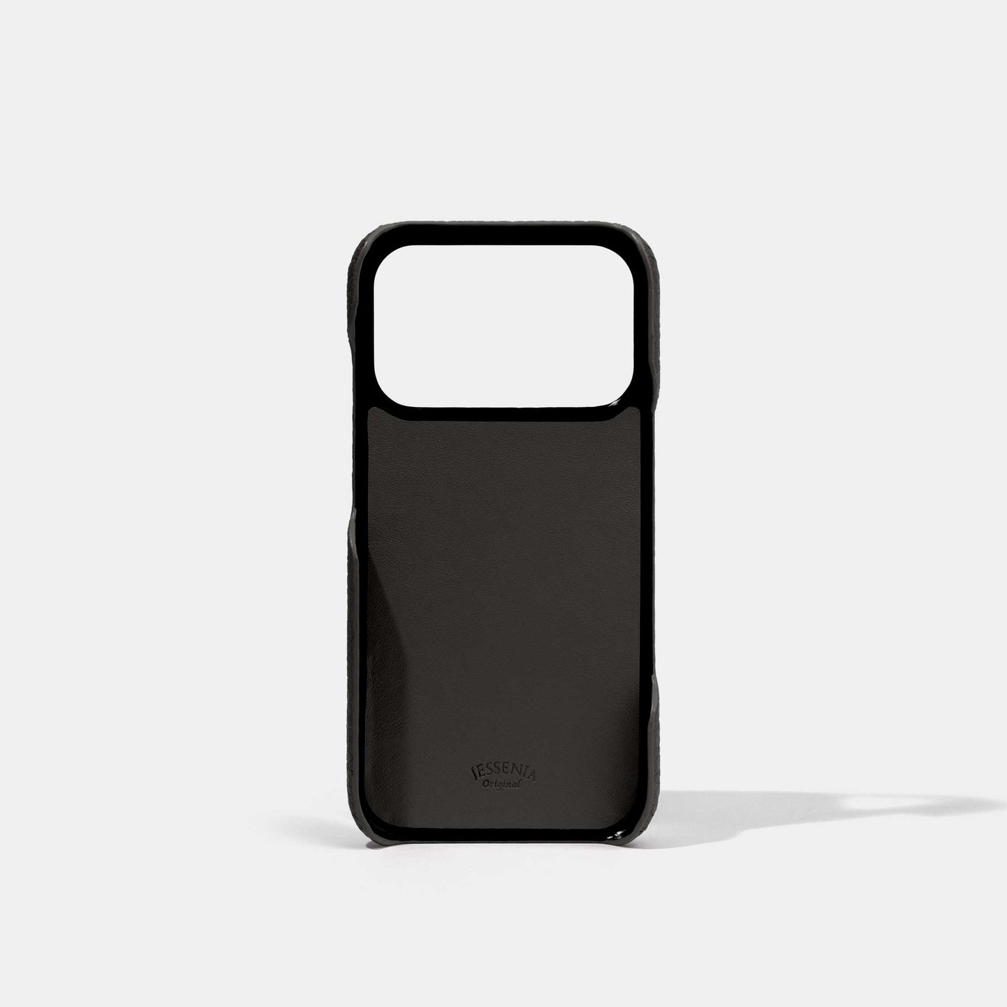 Black Epsom Calf Phone Case for iPhone 17 Pro