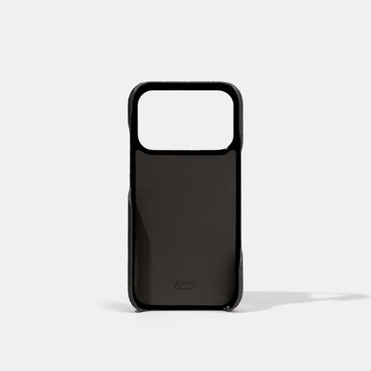 Black Epsom Calf Phone Case for iPhone 17 Pro