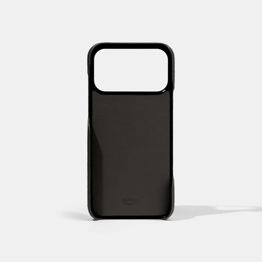 Black Epsom Calf Phone Case for iPhone 17 Pro Max Inside