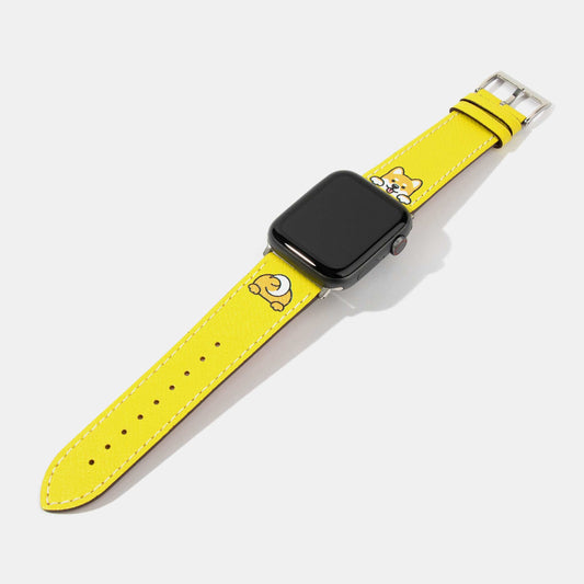 PJai & Friends Peekaboo Calf Leather Watch Strap | Apple Watch Strap