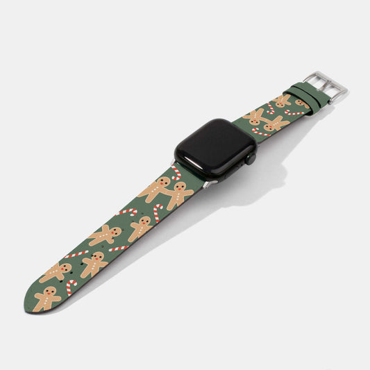 薑餅人圖案Apple Watch 錶帶 | 聖誕主題錶帶