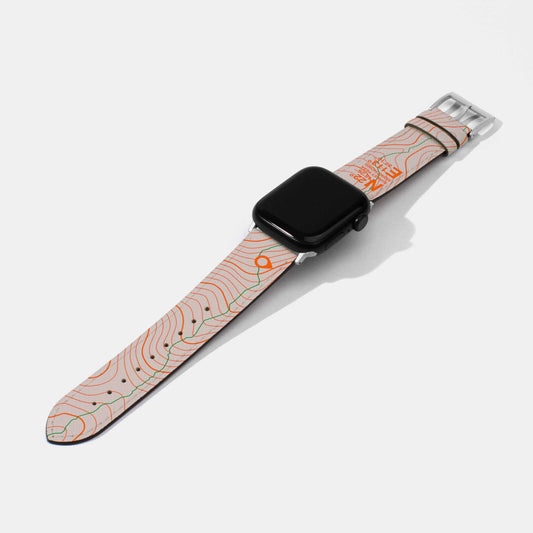 Sunset Peak Printed Grey Watch Strap | Apple Watch Strap