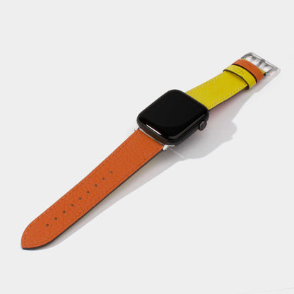 Reversible Straps "Orange & Yellow" | Apple Watch Jessenia Original