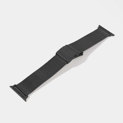Black Mesh Stainless Steel Watch Strap | Apple Watch Jessenia Original