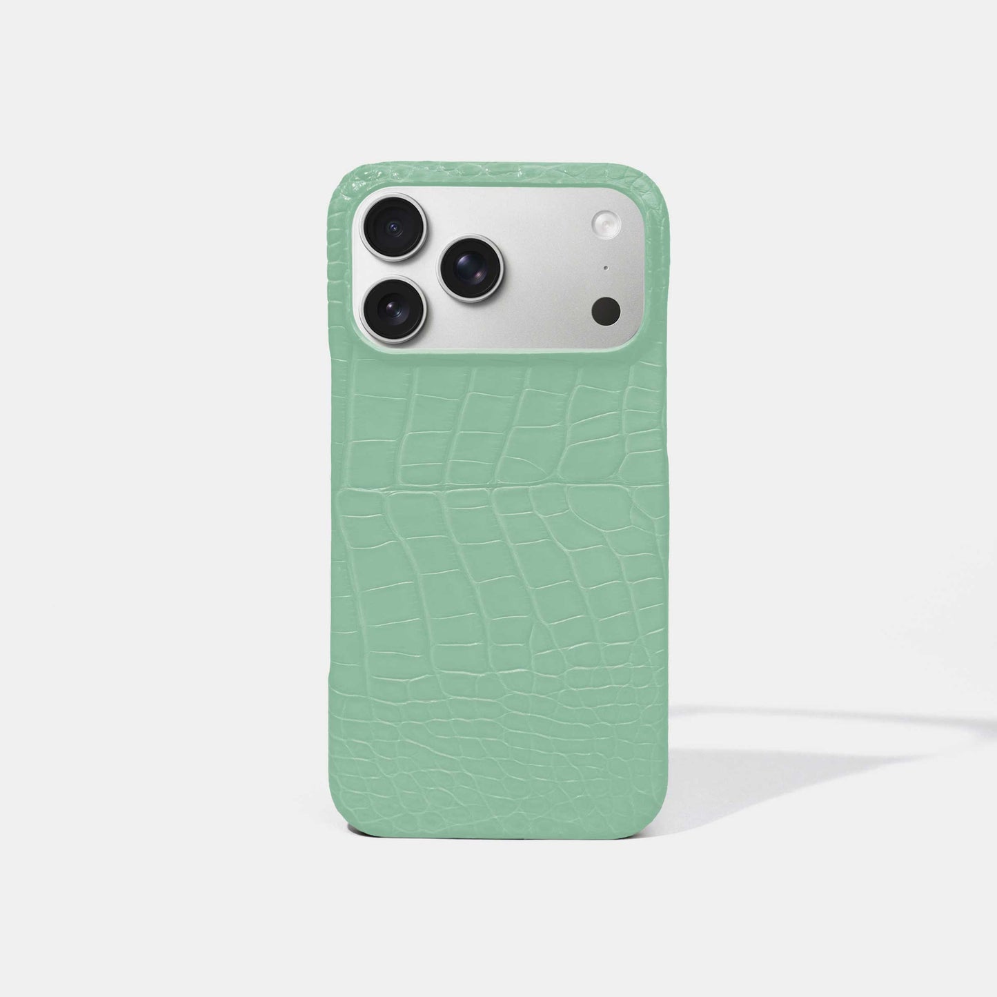 Mint Green Alligator Phone Case for iPhone 17 Pro Max