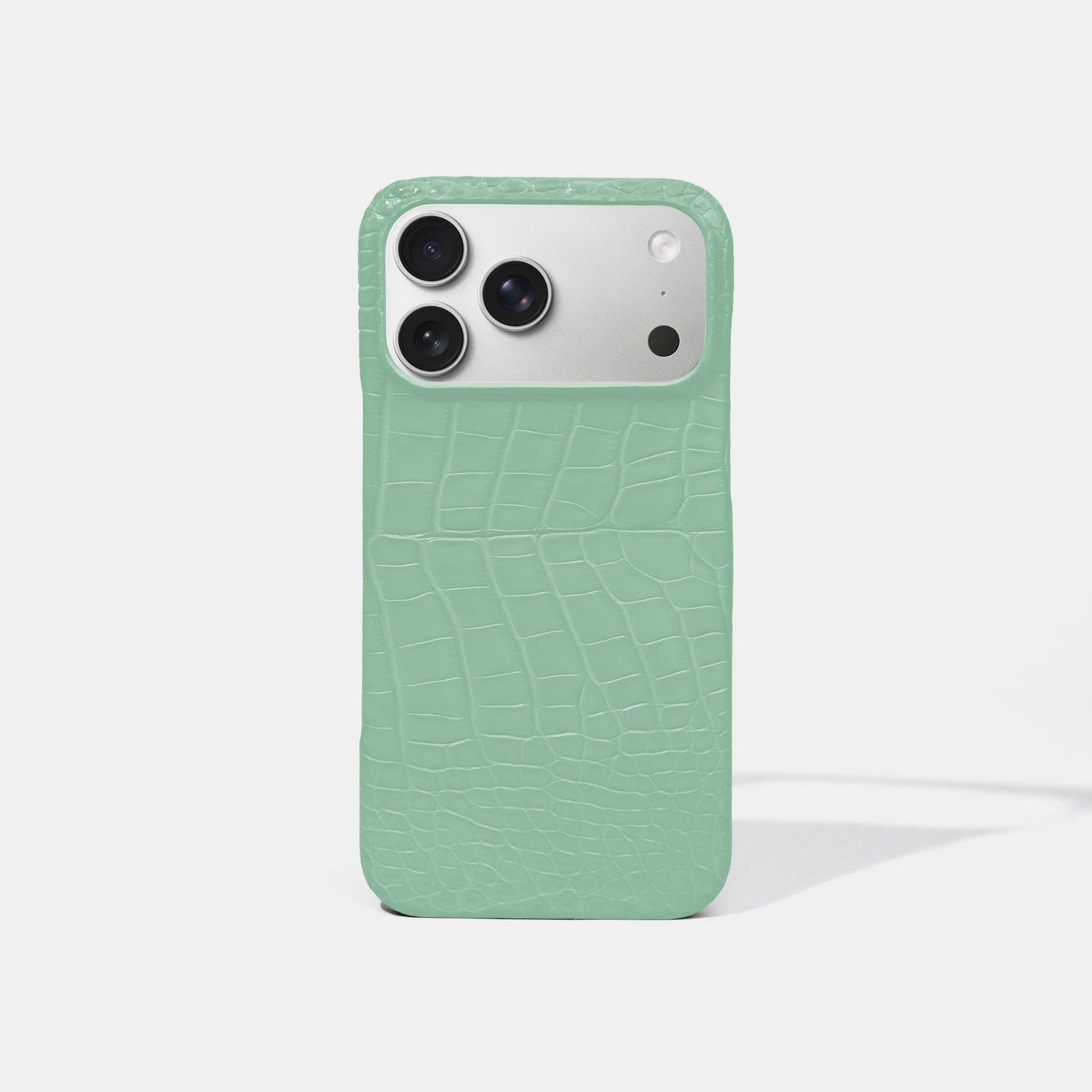Mint Green Alligator Phone Case for iPhone 17 Pro Max