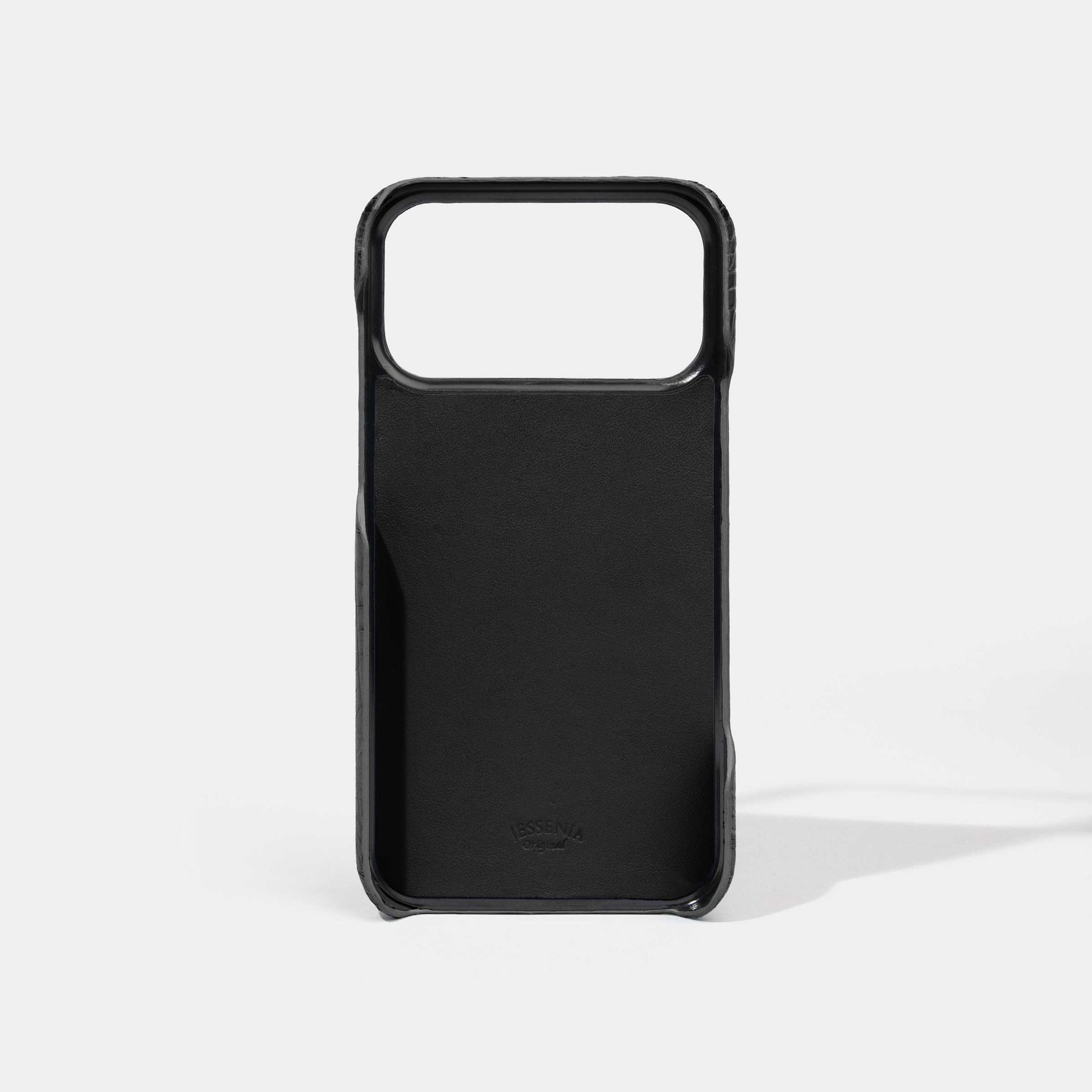 Black Alligator Phone Case for iPhone 17 Pro Max Inside