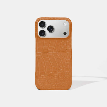 Orange Alligator Phone Case for iPhone 17 Pro Max