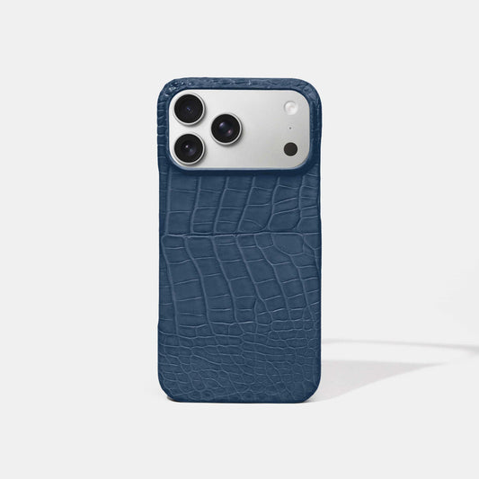 Blue Alligator Phone Case for iPhone 17 Pro Max