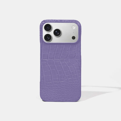 Purple Alligator Phone Case for iPhone 17 Pro Max