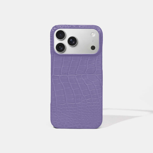 Purple Alligator Phone Case for iPhone 17 Pro Max