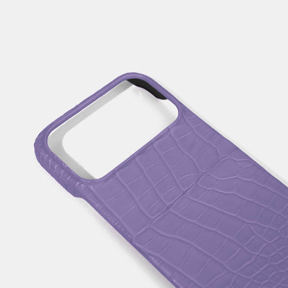 Purple Alligator Phone Case for iPhone 17 Pro Max Details