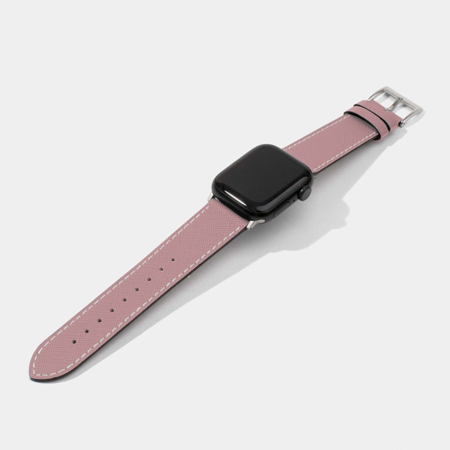Saffiano Calf Leather Replacement Strap | Apple Watch Strap | Purple Pink