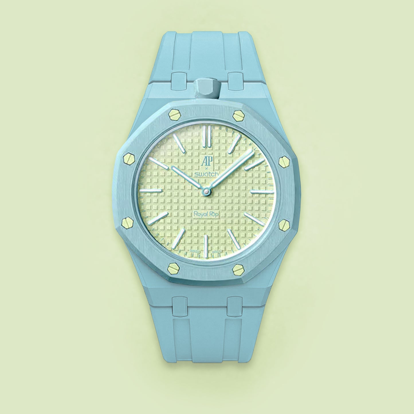 (Pre-order) Jessenia Original Wrist Case & Silicone Strap for Swatch x AP Royal Pop - Blaue Acht