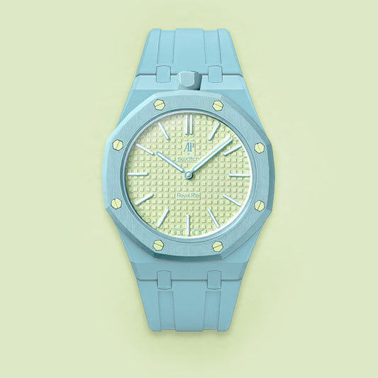 (Pre-order) Jessenia Original Wrist Case & Silicone Strap for Swatch x AP Royal Pop - Blaue Acht