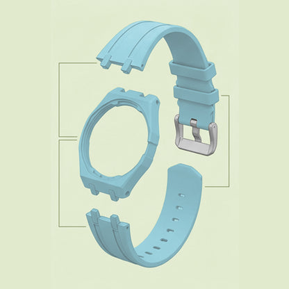 (Pre-order) Jessenia Original Wrist Case & Silicone Strap for Swatch x AP Royal Pop - Blaue Acht