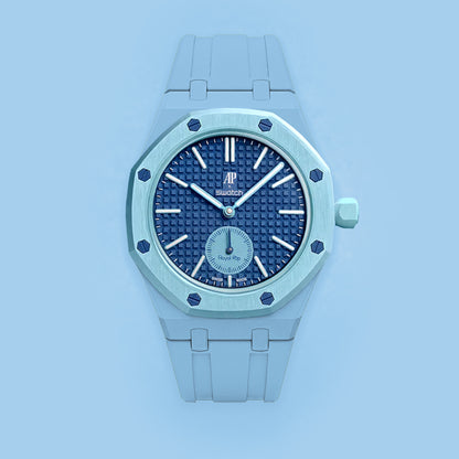 (Pre-order) Jessenia Original Wrist Case & Silicone Strap for Swatch x AP Royal Pop - Lan Ba
