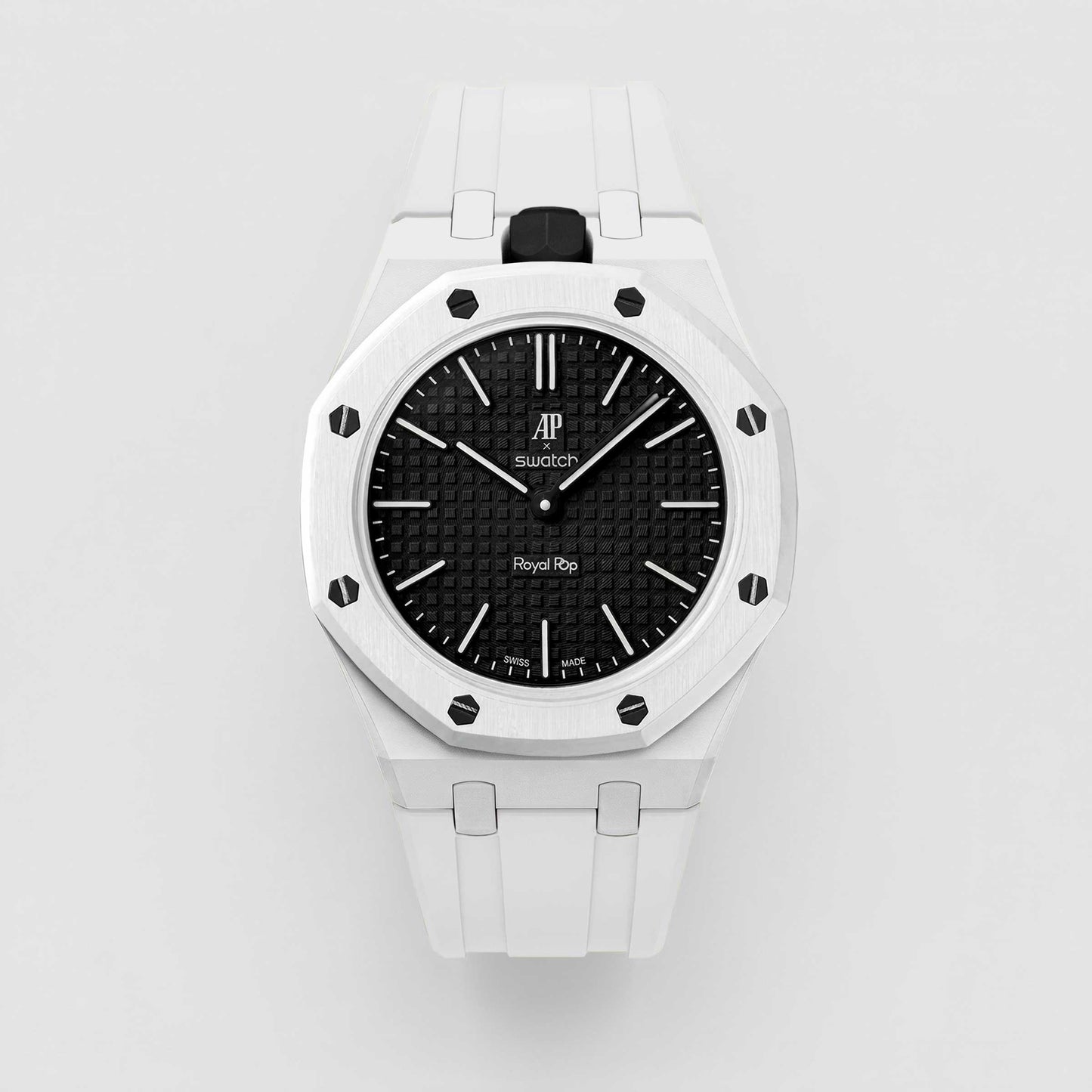 (Pre-order) Jessenia Original Wrist Case & Silicone Strap for Swatch x AP Royal Pop - Ocho Negro