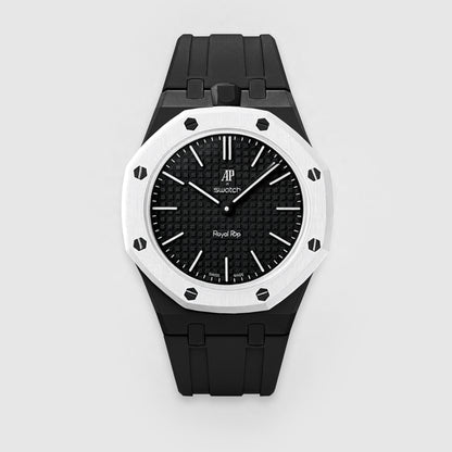 (Pre-order) Jessenia Original Wrist Case & Silicone Strap for Swatch x AP Royal Pop - Ocho Negro