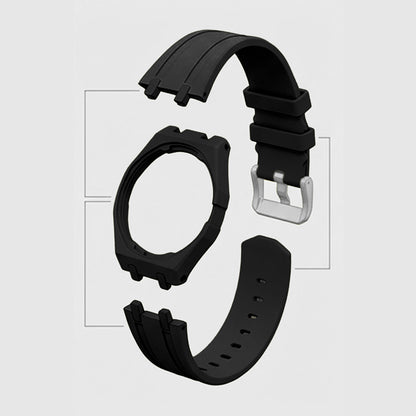 (Pre-order) Jessenia Original Wrist Case & Silicone Strap for Swatch x AP Royal Pop - Ocho Negro