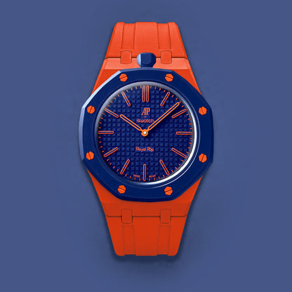 (Pre-order) Jessenia Original Wrist Case & Silicone Strap for Swatch x AP Royal Pop - Orenji Hachi