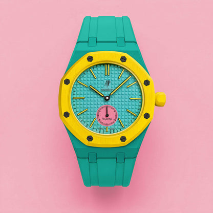 (Pre-order) Jessenia Original - Wrist Case & Silicone Strap for Swatch x AP Royal Pop - OTG Roz