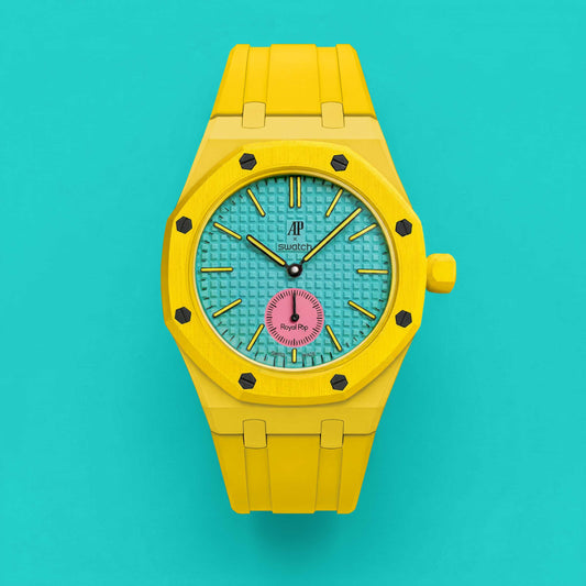(Pre-order) Jessenia Original - Wrist Case & Silicone Strap for Swatch x AP Royal Pop - OTG Roz