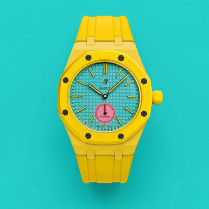 (Pre-order) Jessenia Original - Wrist Case & Silicone Strap for Swatch x AP Royal Pop - OTG Roz
