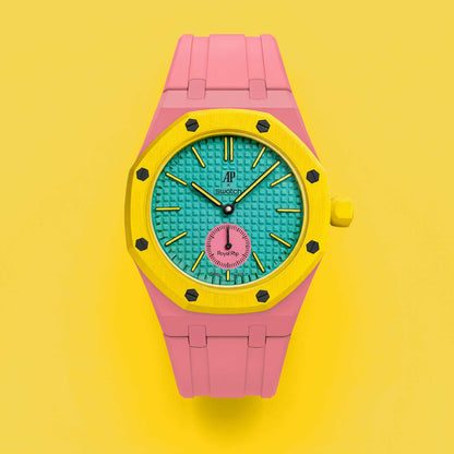 (Pre-order) Jessenia Original - Wrist Case & Silicone Strap for Swatch x AP Royal Pop - OTG Roz