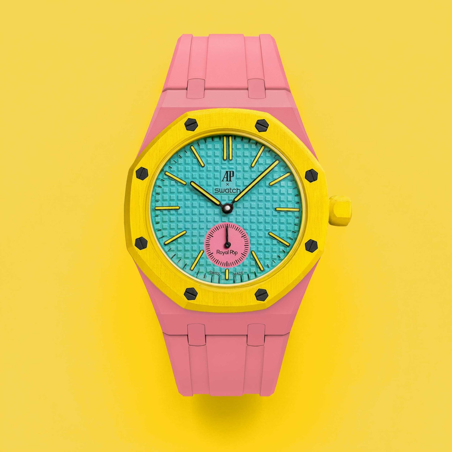 (Pre-order) Jessenia Original - Wrist Case & Silicone Strap for Swatch x AP Royal Pop - OTG Roz