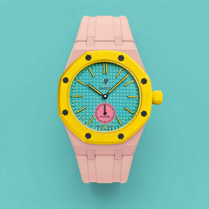 (Pre-order) Jessenia Original - Wrist Case & Silicone Strap for Swatch x AP Royal Pop - OTG Roz