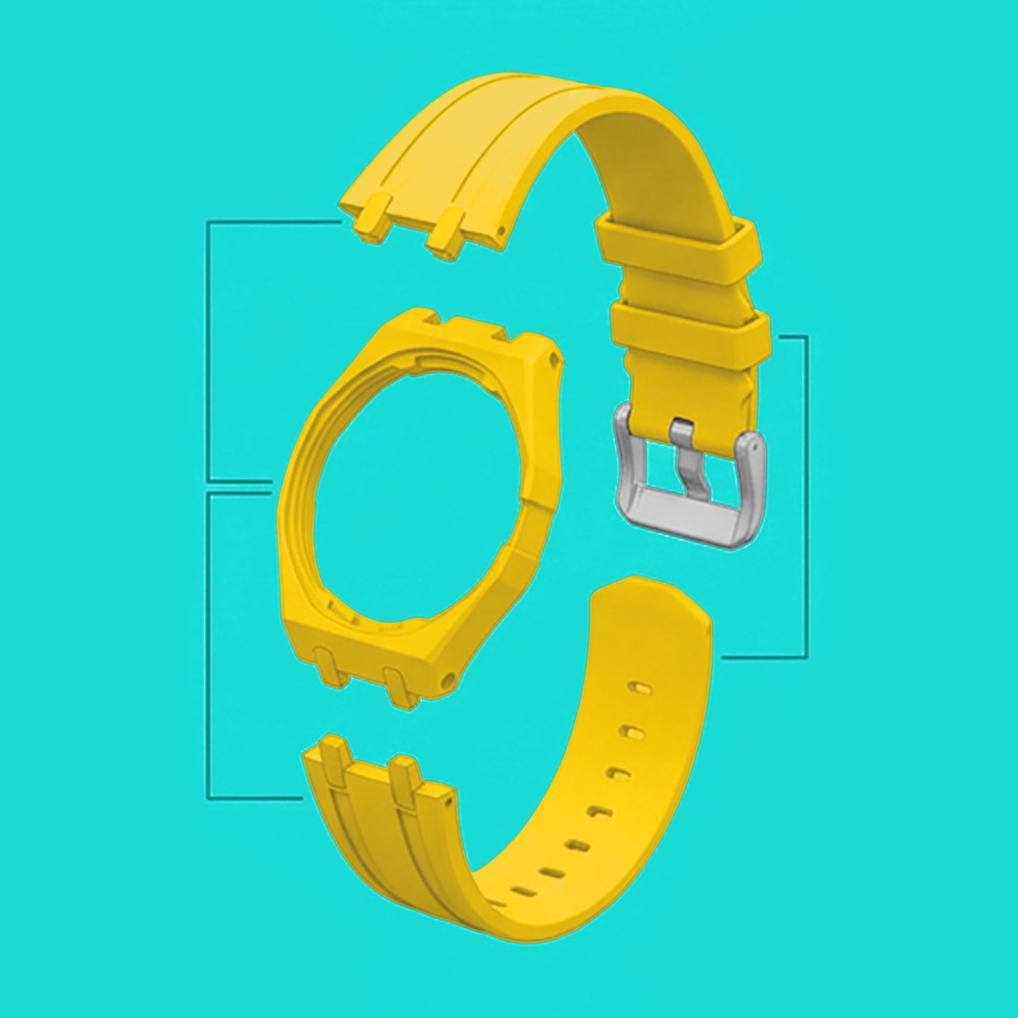 (Pre-order) Jessenia Original - Wrist Case & Silicone Strap for Swatch x AP Royal Pop - OTG Roz