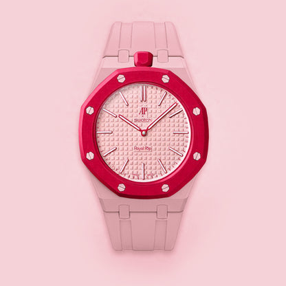(Pre-order) Jessenia Original Wrist Case & Silicone Strap for Swatch x AP Royal Pop - Otto Rosso
