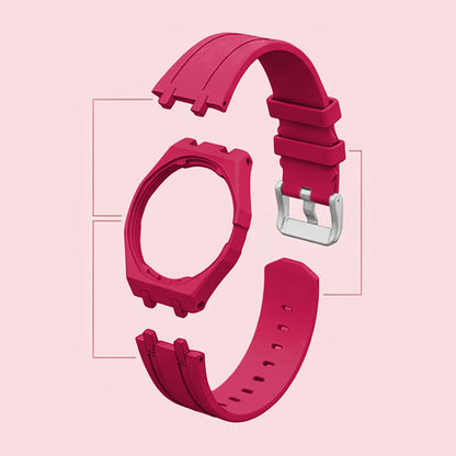 (Pre-order) Jessenia Original Wrist Case & Silicone Strap for Swatch x AP Royal Pop - Otto Rosso