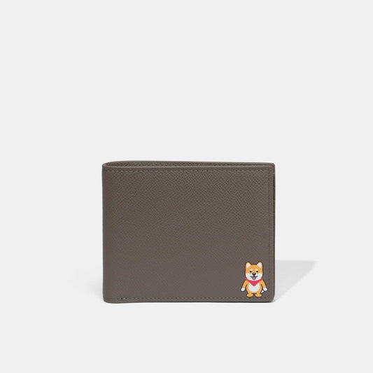 Epsom Calf Leather Bi-Fold Wallet - PJai Red Neckerchief | PJai & Friends | Leather Goods