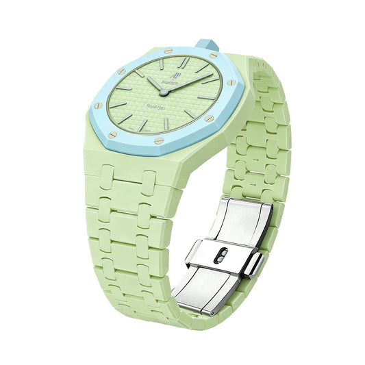 (Pre-order) Jessenia Original - Ceramic Case & Integrated Bracelet for Swatch x AP Royal Pop - Blaue Acht