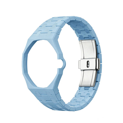 (Pre-order) Jessenia Original - Ceramic Case & Integrated Bracelet for Swatch x AP Royal Pop - Lan Ba