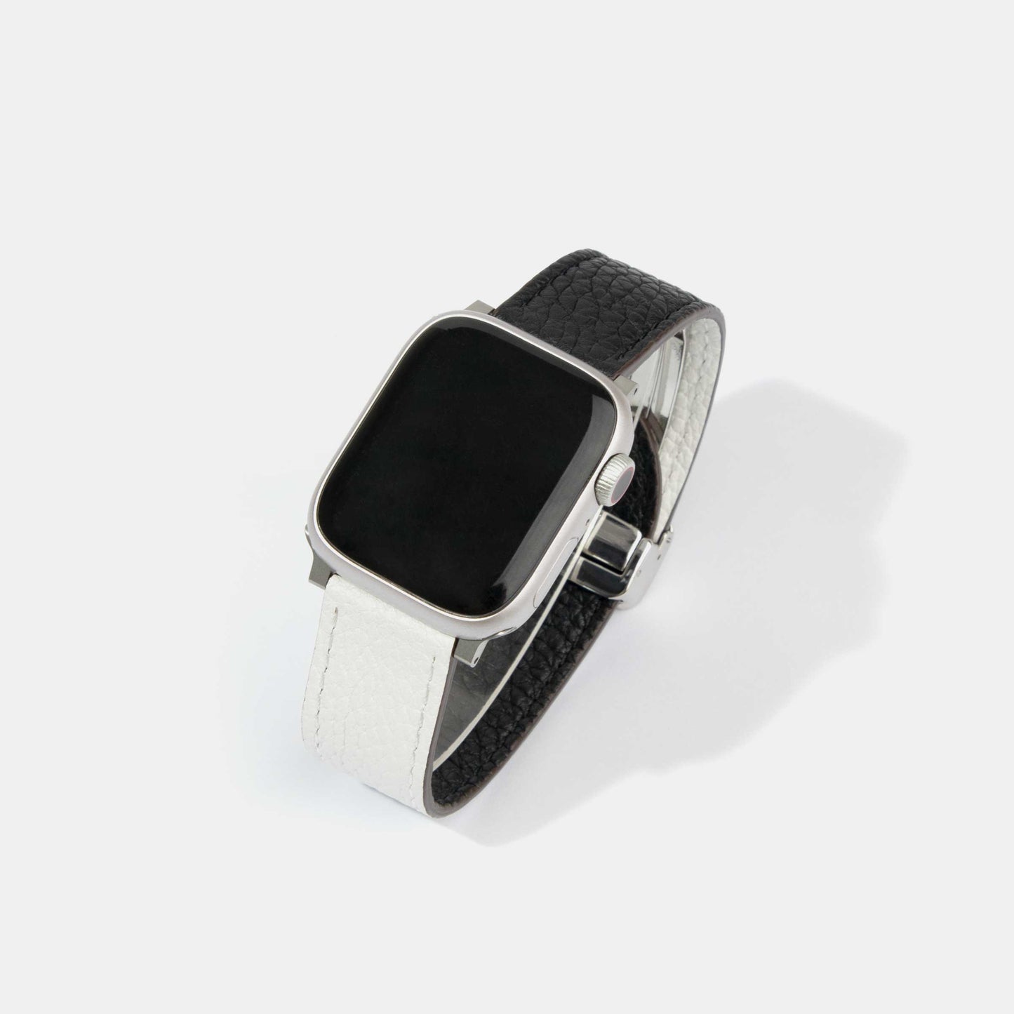 Reversible 2.0 Magnetic Leather Apple Watch Band (Tool-Free) | White and Black