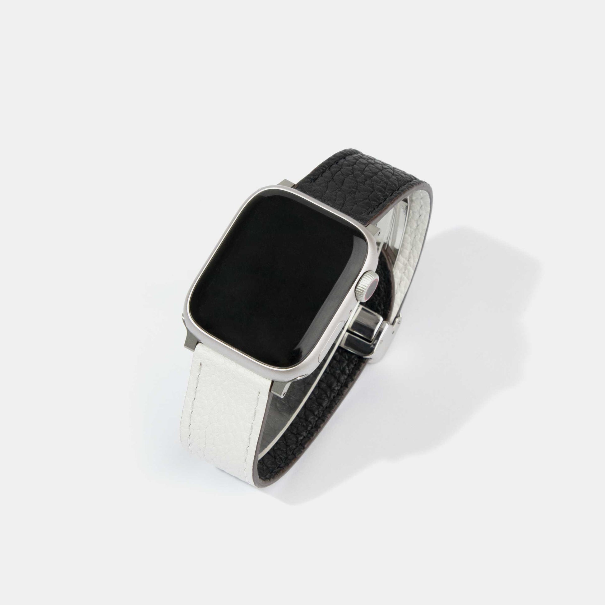 Reversible 2.0 Magnetic Leather Apple Watch Band (Tool-Free) | White and Black