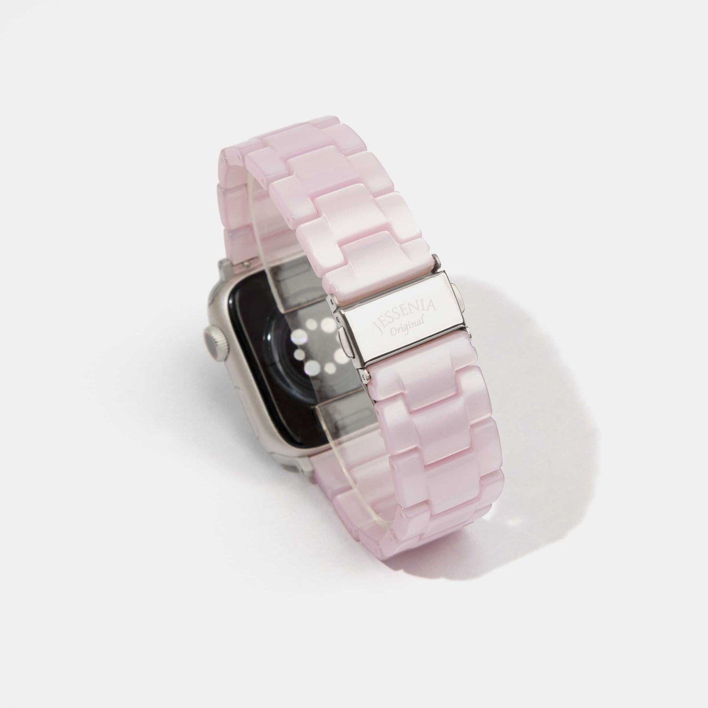 Purple Pink Marble Mosaic Pattern Epoxy Resin Watch Strap for Apple Watch