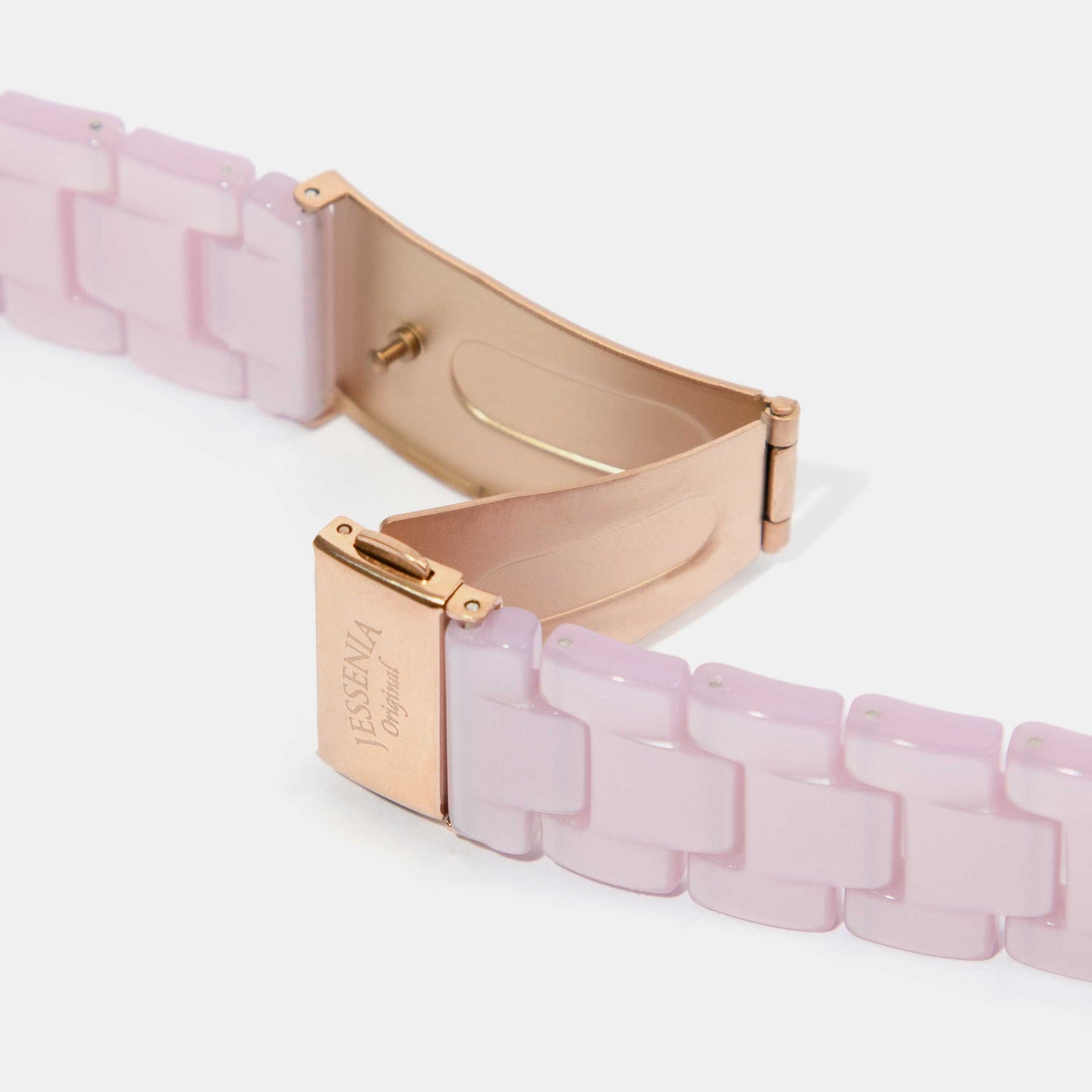 Purple Pink Marble Mosaic Pattern Epoxy Resin Watch Strap for Apple Watch