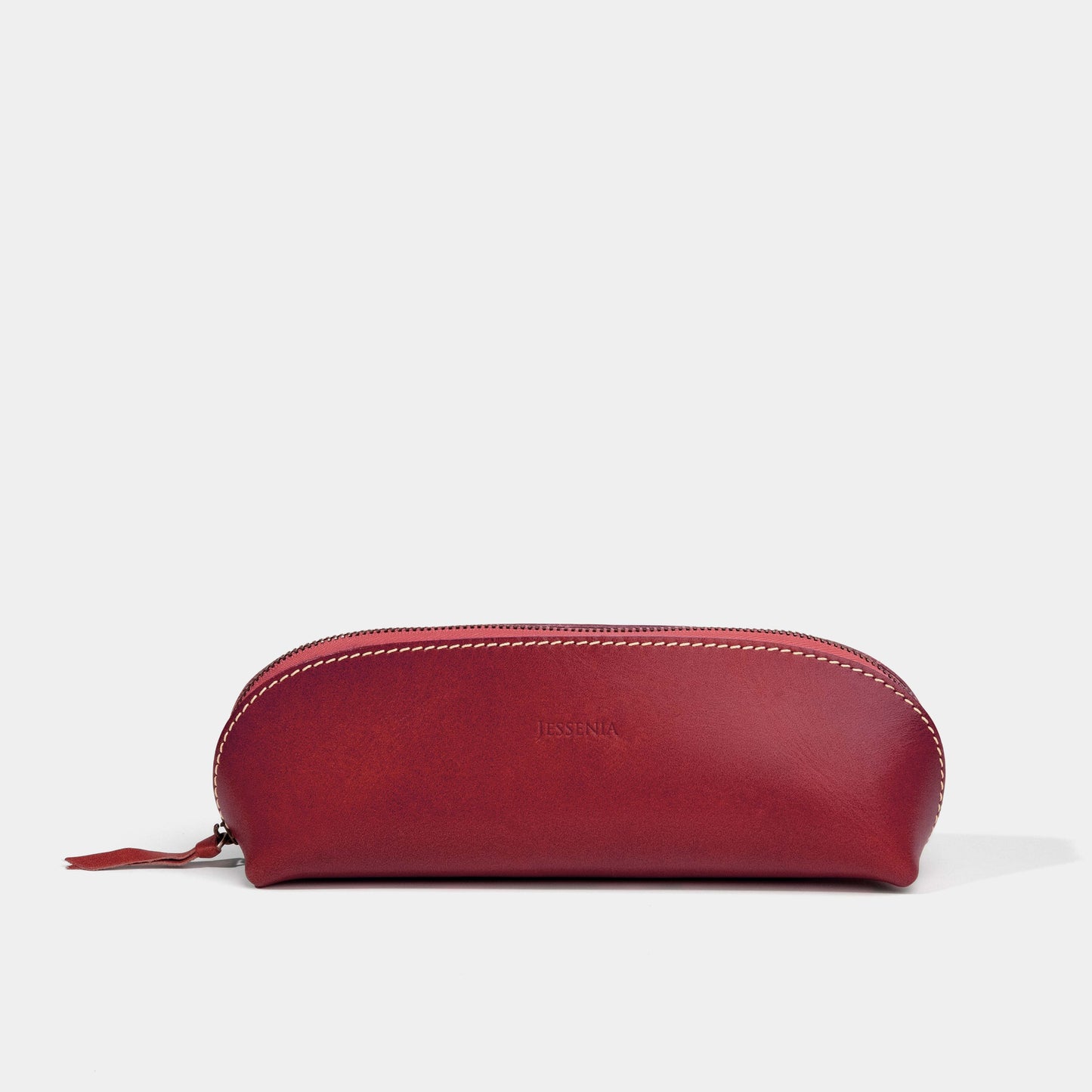 Pencil Case-Leather Pencil Case-Red