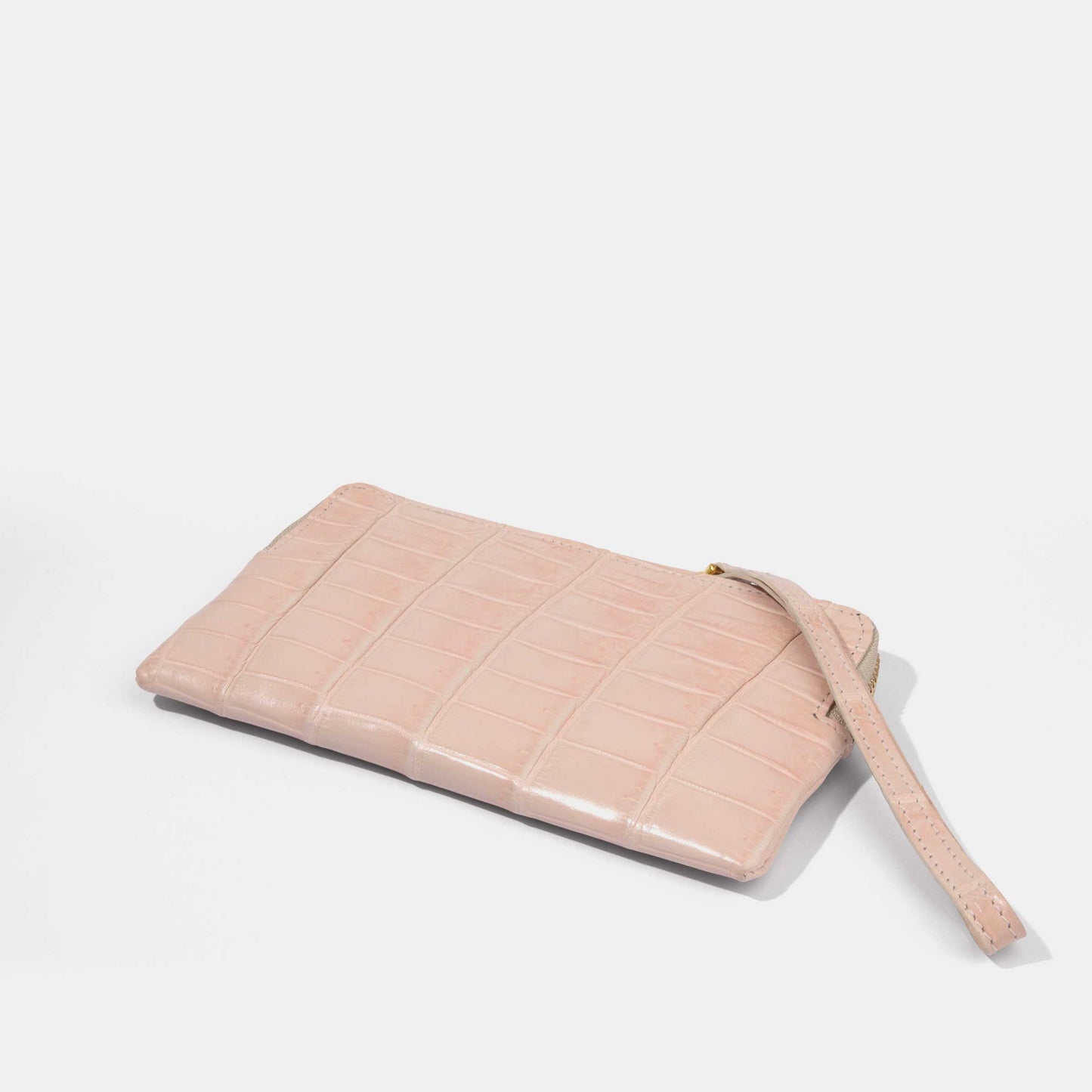 Lady Pink Alligator Women Zip Pouch Wallet | Crocodile Leather Wallets