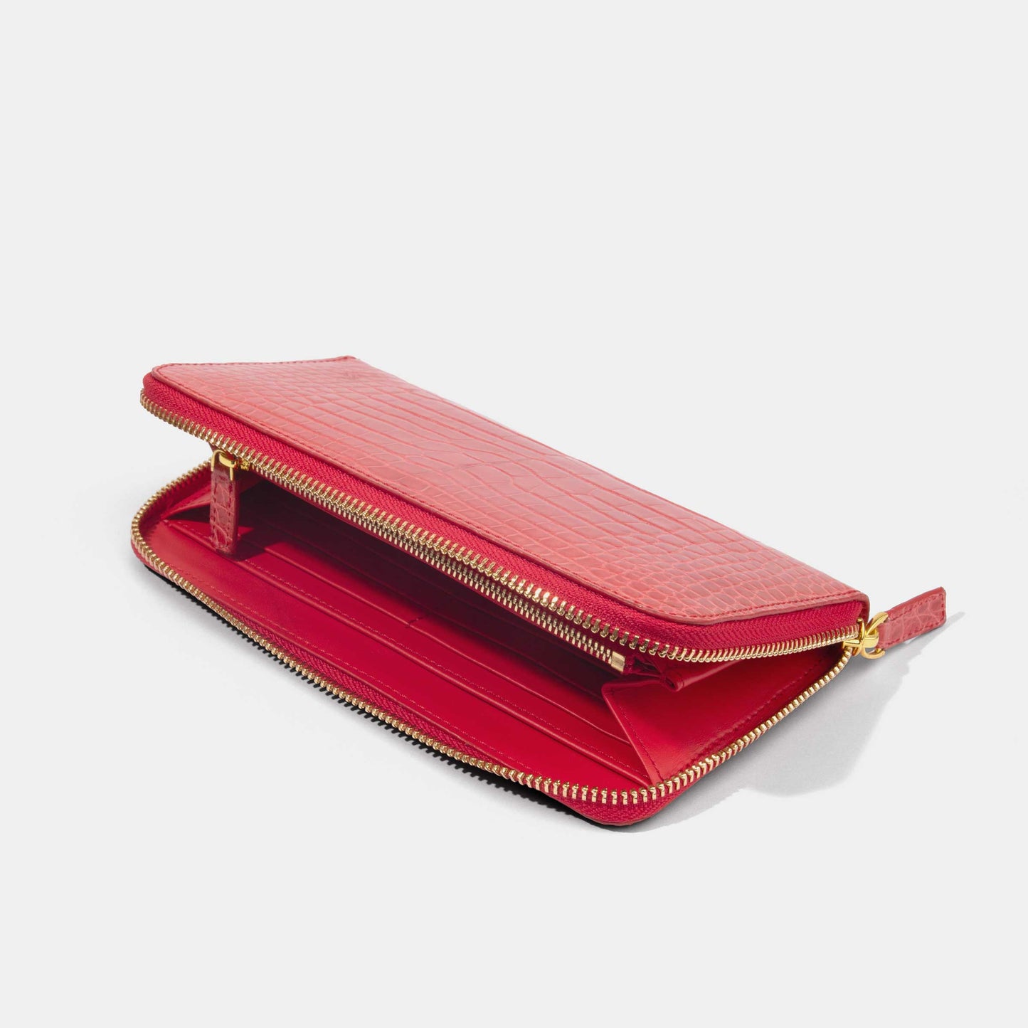 Red Alligator Women Long Wallet | Crocodile Leather Wallets