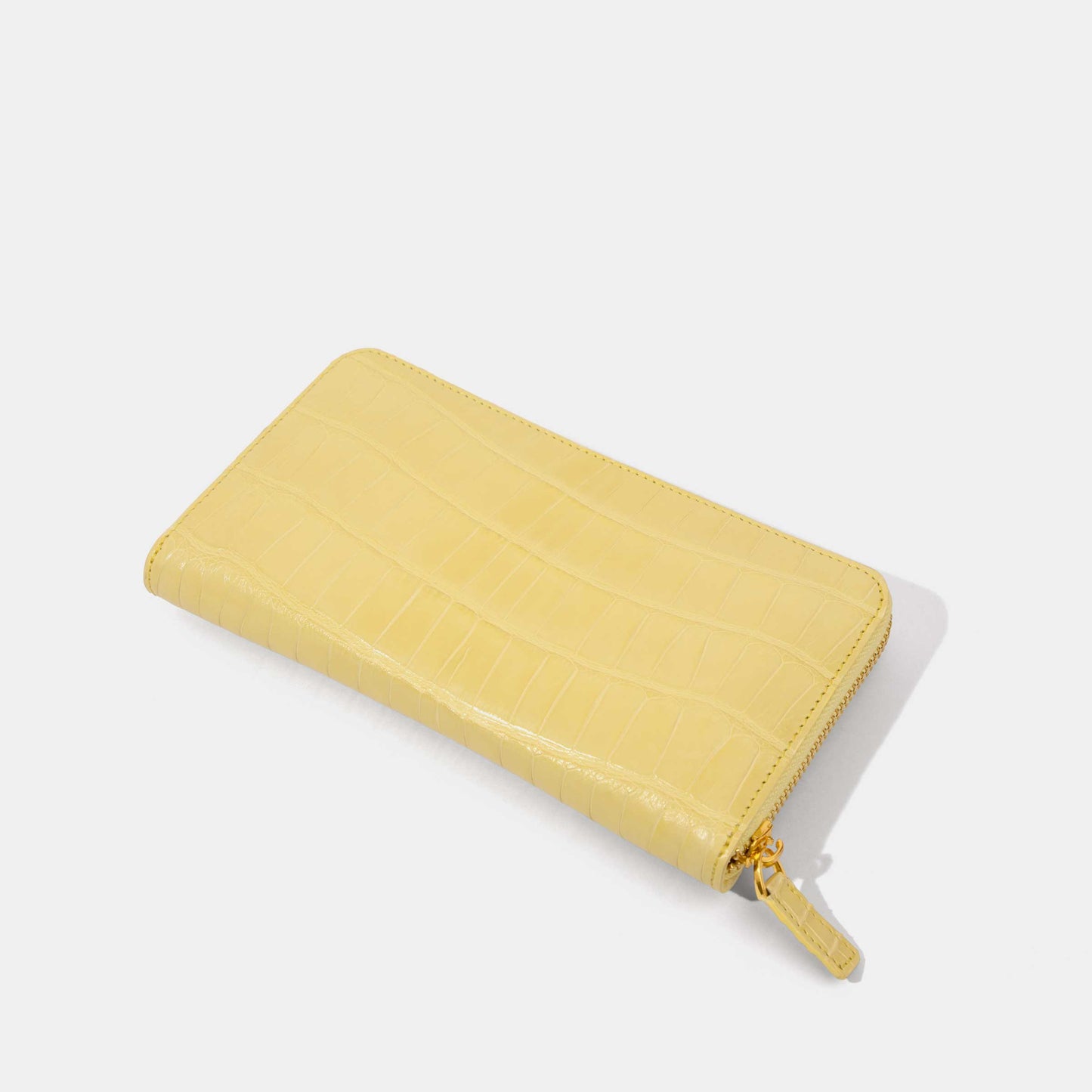 Yellow Alligator Women Long Wallet | Crocodile Leather Wallets