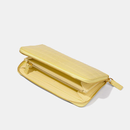 Yellow Alligator Women Long Wallet | Crocodile Leather Wallets