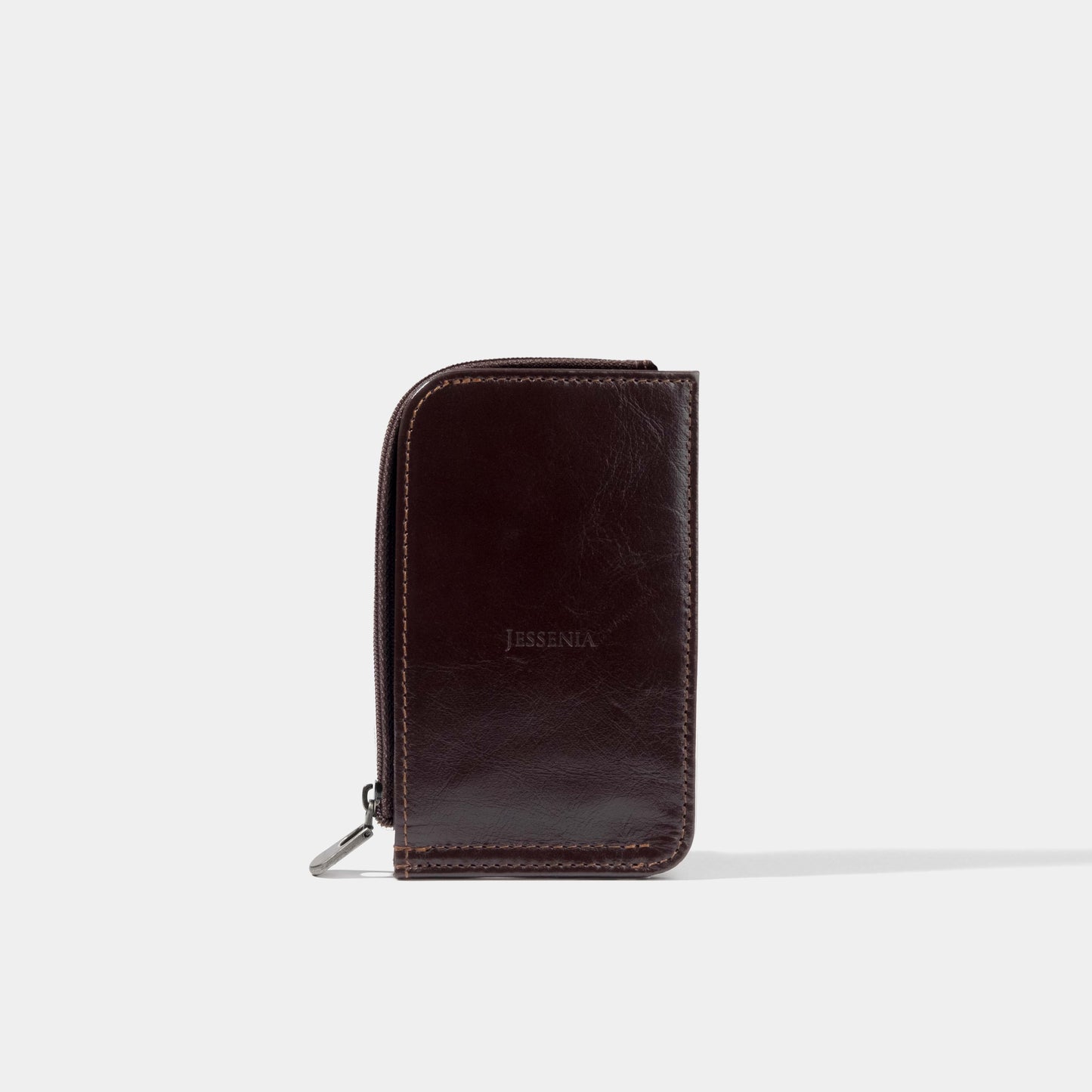 RFID Bi-Fold Leather Card Holder | Oil Waxy Calf Leather | Jessenia Original