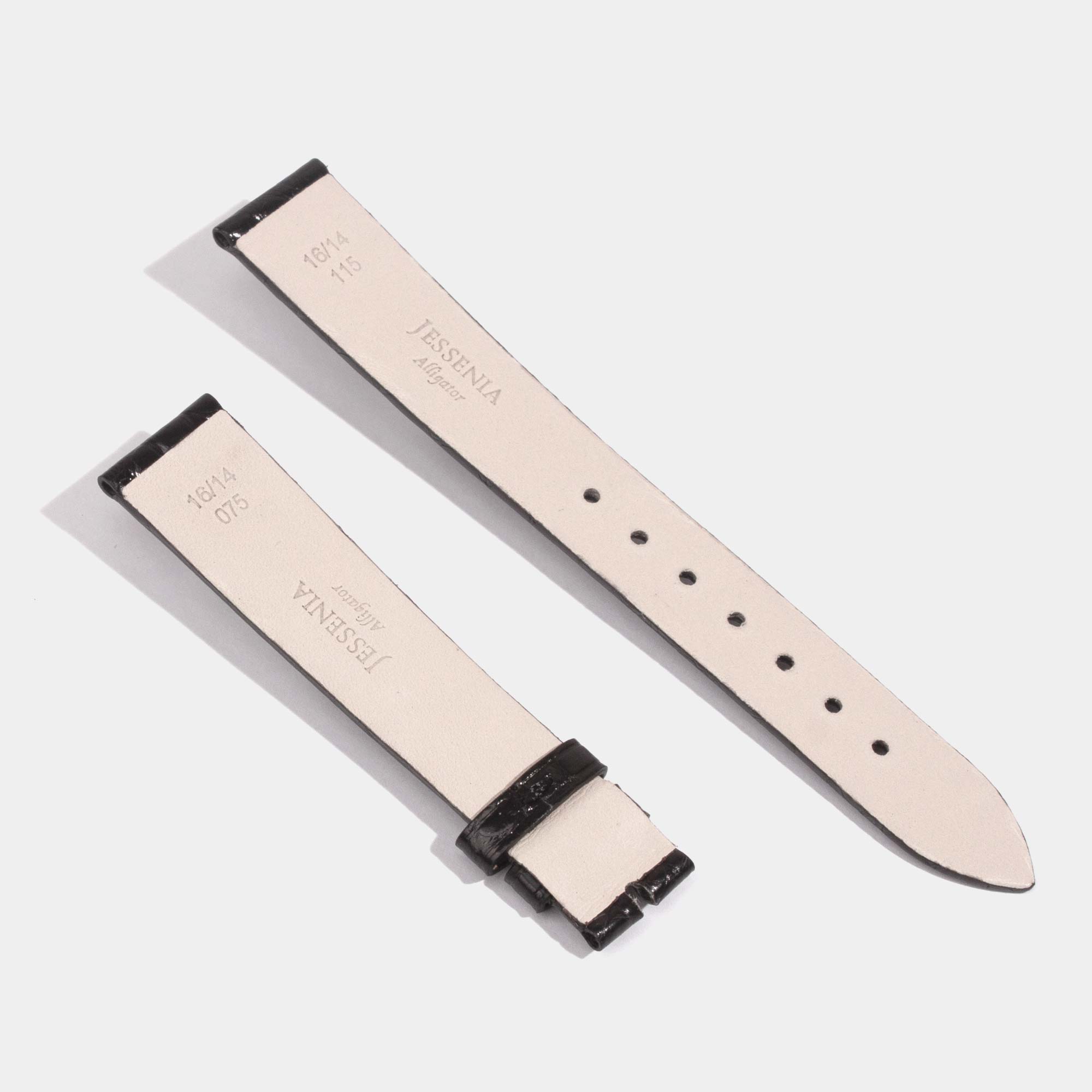 Replacement Watch Strap for Reverso Round Scale Shiny Alligator Jaeger LeCoultre Watch Strap